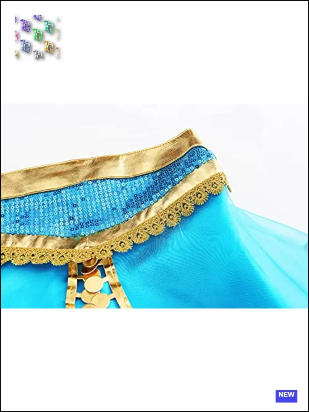 Arabian Princess Fancy Costume for Girls Halloween Dress Up